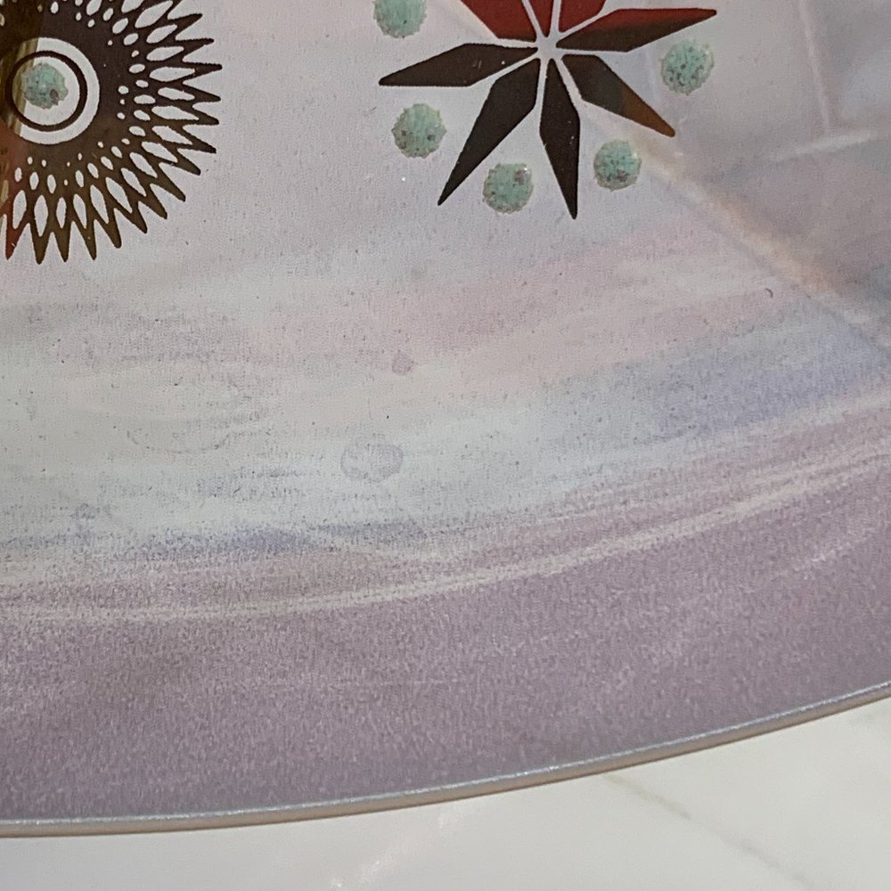 -Spectacular MCM Dorothy Thorpe Glama Atomic Starburst Platter -MCM Space Luxe - Picture 15 of 15